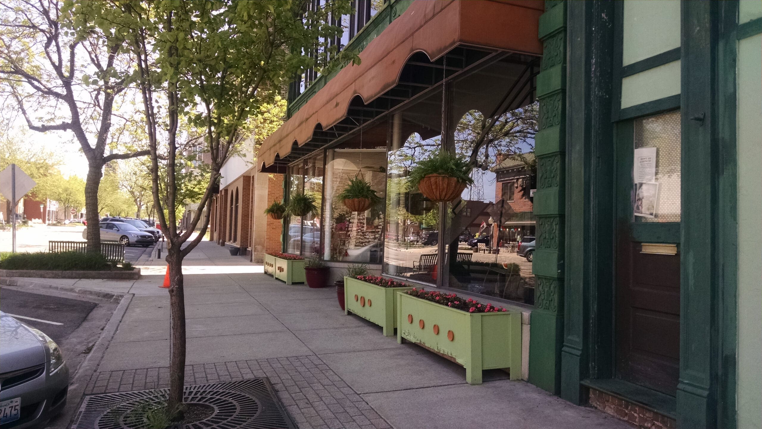 photo of downtown Michigan City storefront
